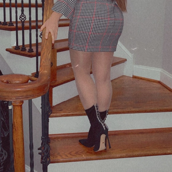 Sergio Rossi Black Suede Crystal Boots Size 37 - Picture 16 of 16